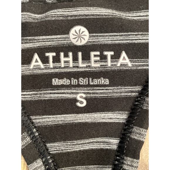 Athleta Tank Women's Size Small Racer Back Heather Striped Chi - Picture 4 of 7